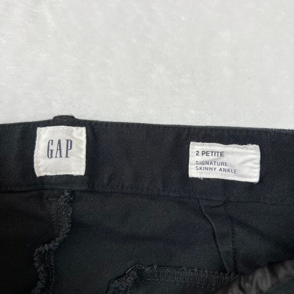 Gap Signature Skinny Ankle Chino Pants Size 2 Petite Stretch Minimalist Office - Picture 4 of 10